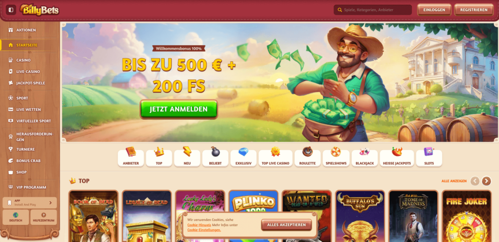 BillyBets Online-Casino-Test – ist es seriös oder Betrug?