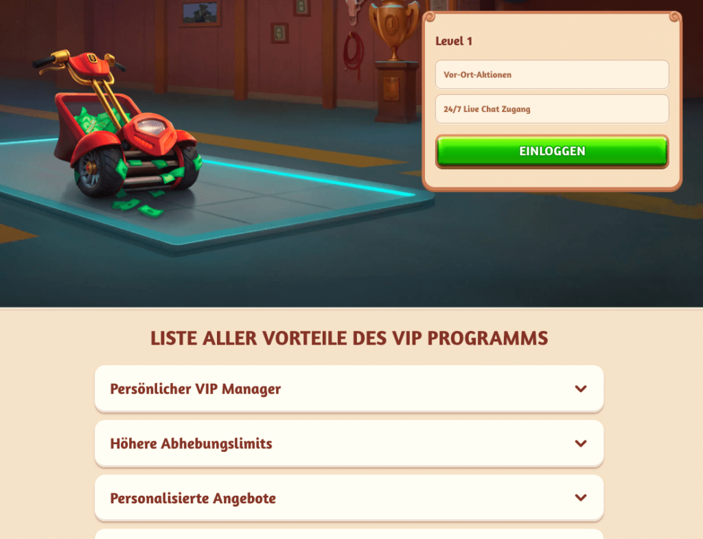 BillyBets VIP-Programm